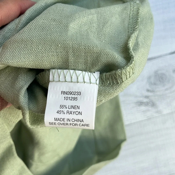 NWT LA Hearts Light Green Linen Shorts XS - Picture 6 of 6